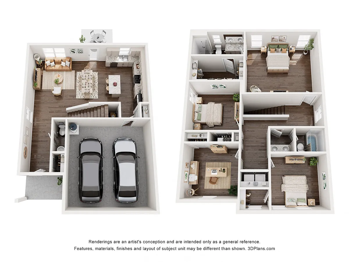 Floor plan Rosewood - 3 Bedroom + Home Office