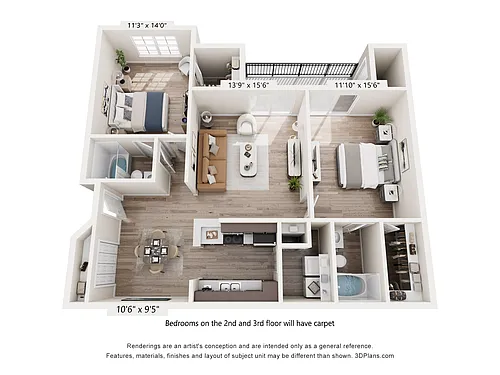 Floor plan The Redwood