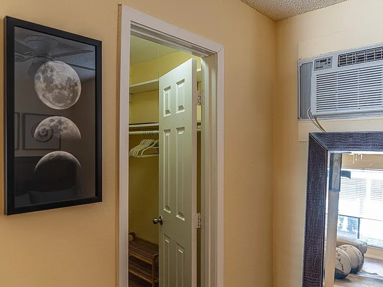 closet and bedroom spaces