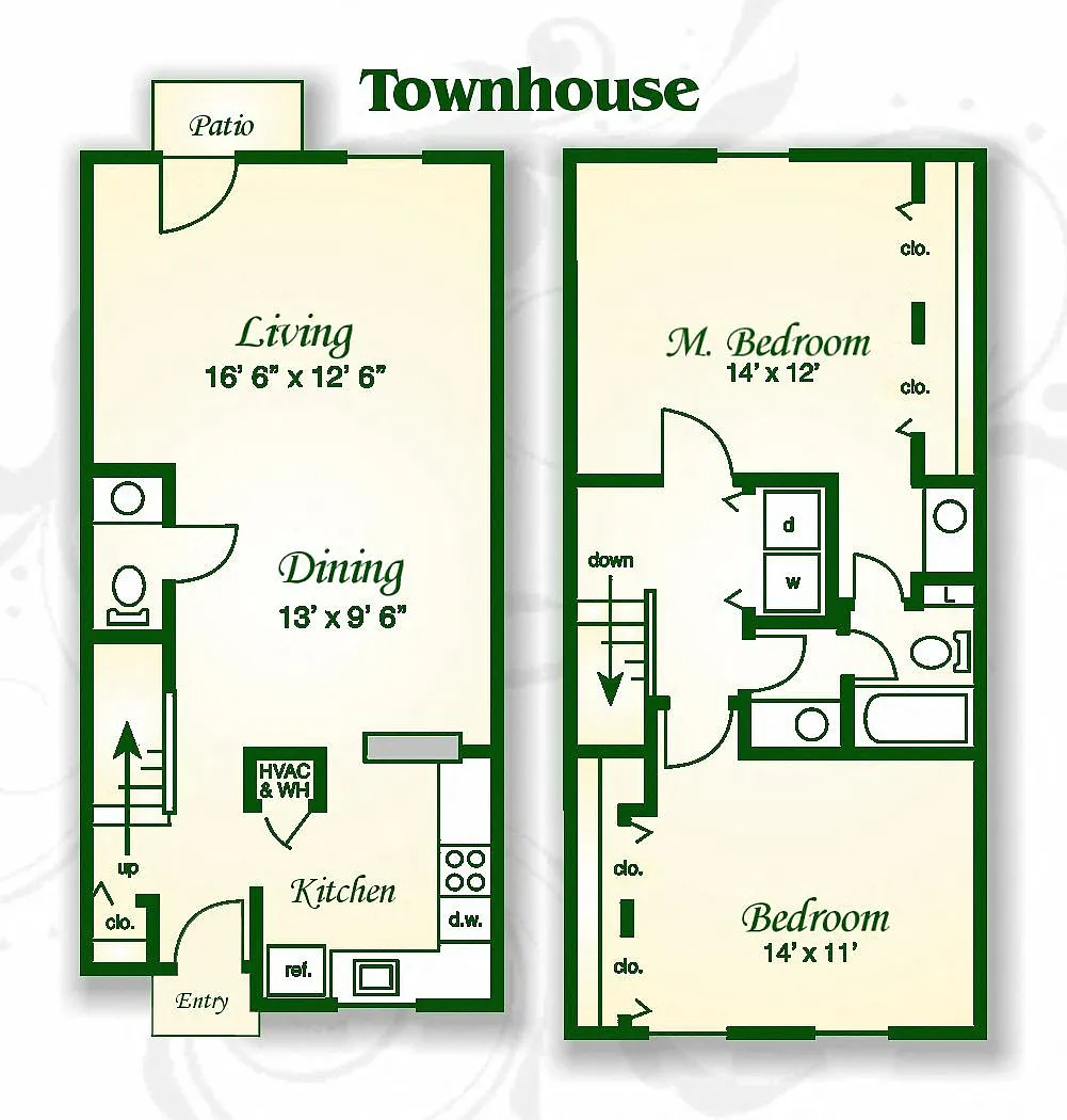 Floor plan The Winthrop Townhouse