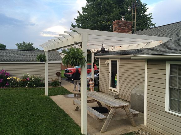Back porch pergola 