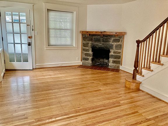 Living room with fireplace