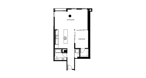 Floor plan 1 Bedroom - A13