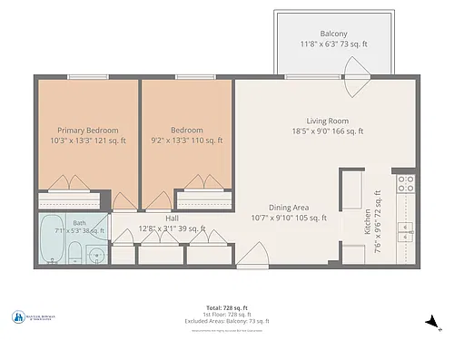 Floor plan 2 Bedroom