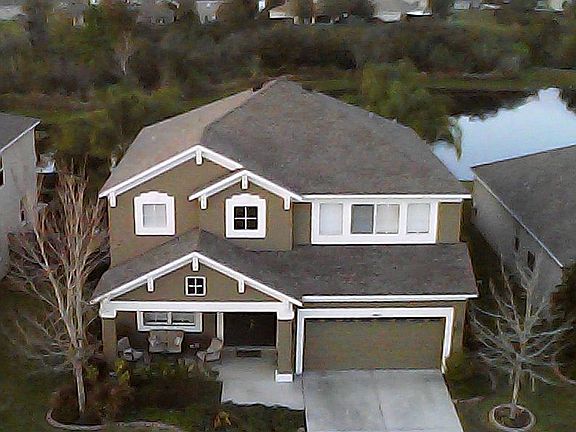 Aerial pond view