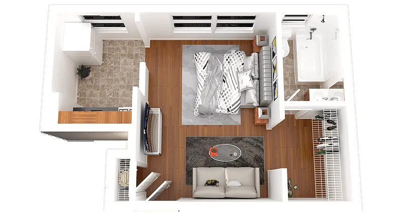 Floor plan Studio