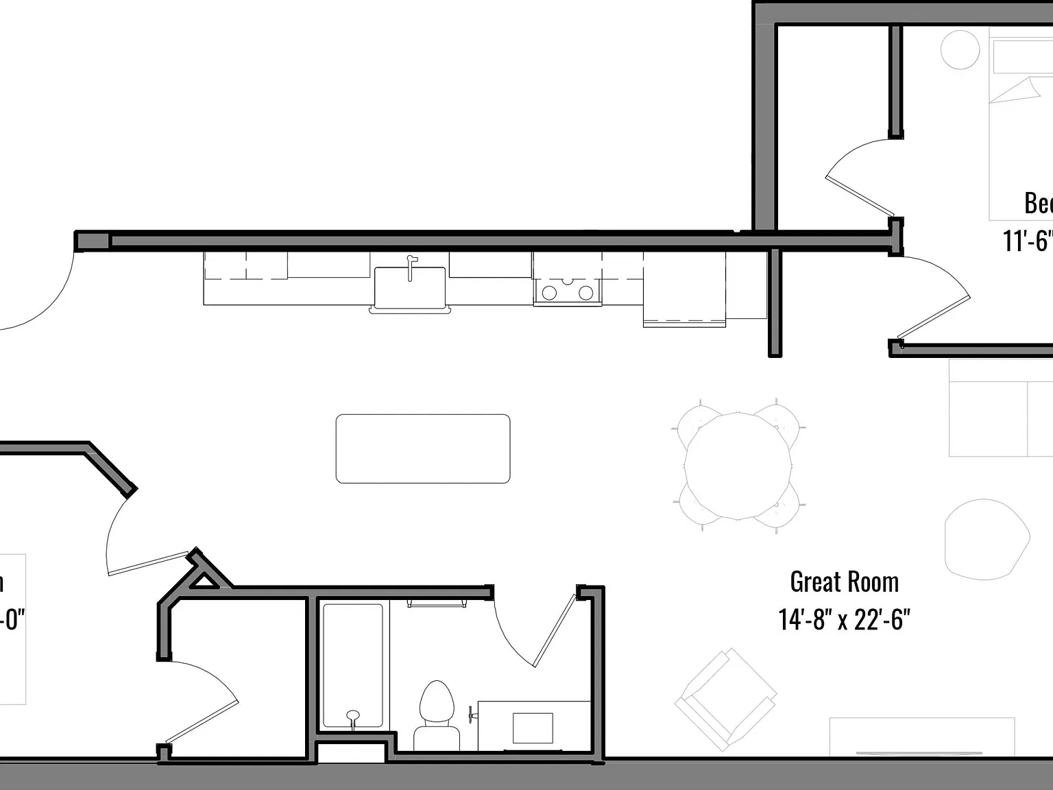 2 bed, 1110 sqft, $1,400 — Photo 2