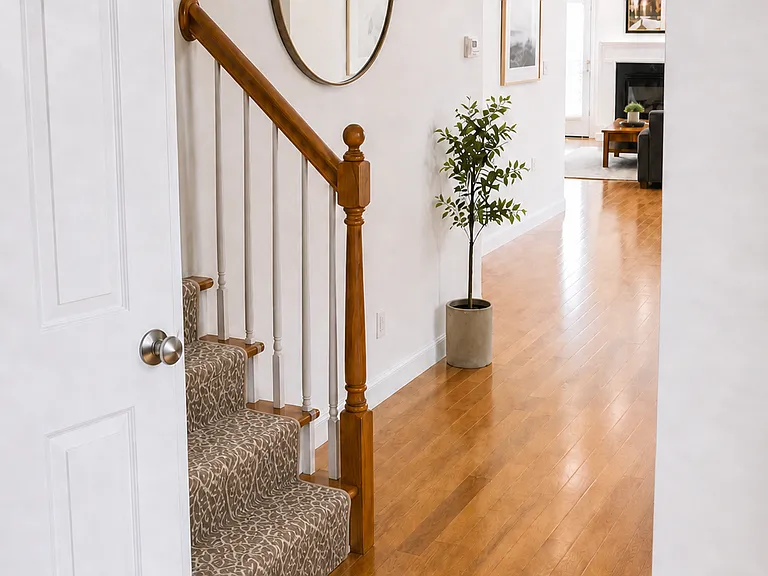 Staircase view from entry area
