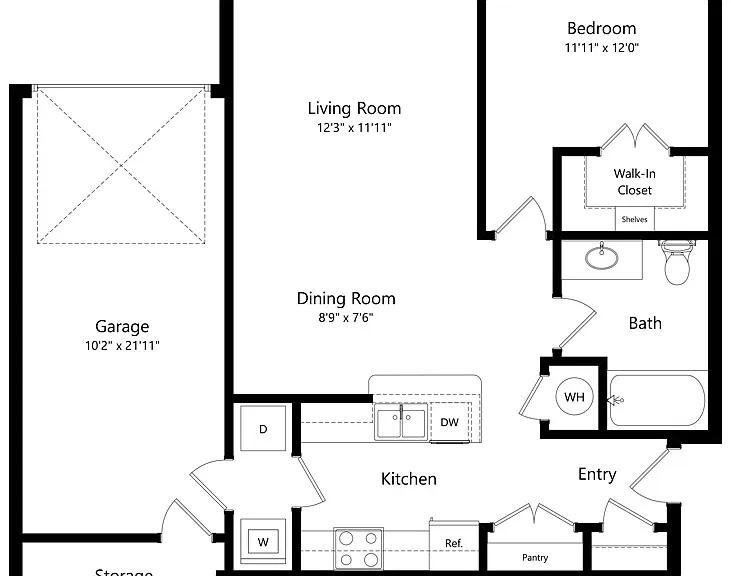 1 Bedroom | 1 Bath | 710 SF | Renovated 1 Bedroom | 1 Bath | 710 SF | Renovated