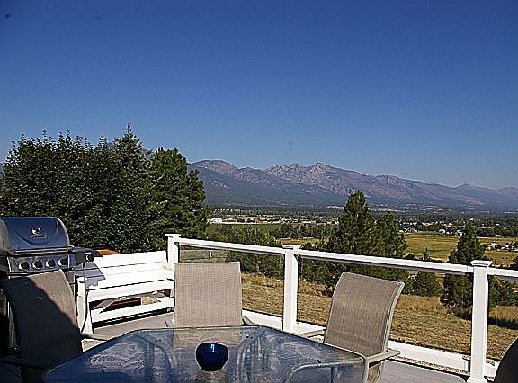 Excellent views from the back deck