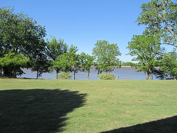 backyard and lake