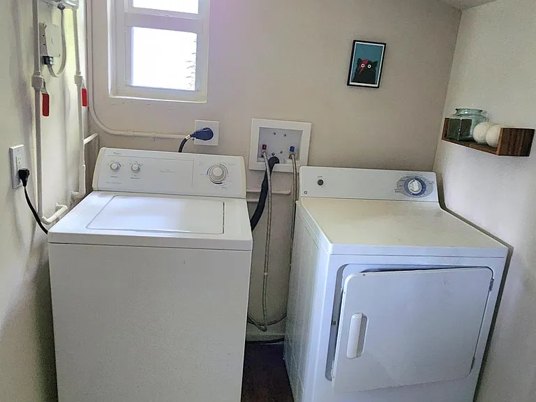 Washer and dryer in utility room