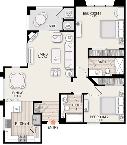 Floor plan Plan E