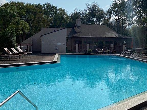 Community swimming pool and clubhouse