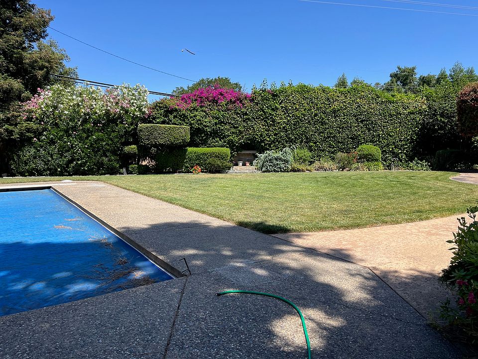 Very large beautifully landscaped backyard