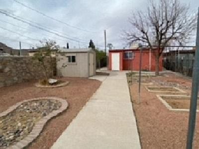 Back fence to back of house view