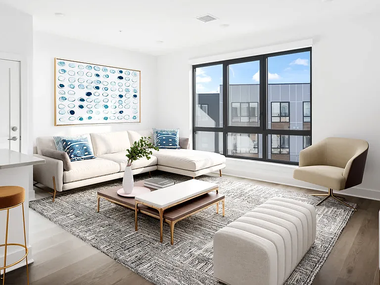 Living Room with Hard Surface Flooring