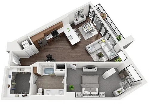 Floor plan 1B