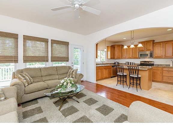 Great room open to kitchen