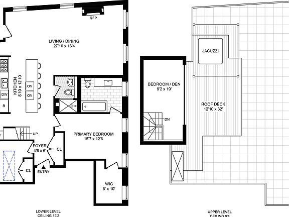 2nd image of 130 W 3rd St #Penthouse N
