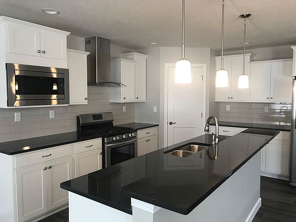 granite counter tops, vent hood, cooking/oven, frig.