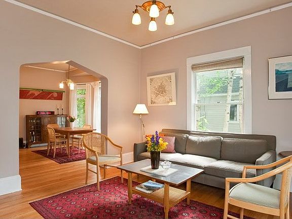 Living room open to dining