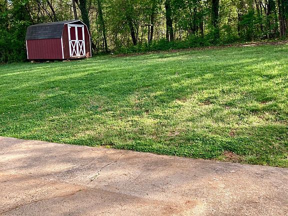 Patio, backyard, shed