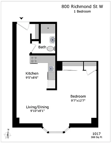Floor plan 50009B-1017