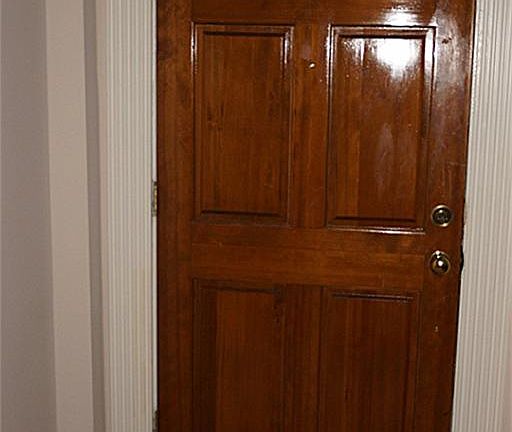 Stylish wood entrance door