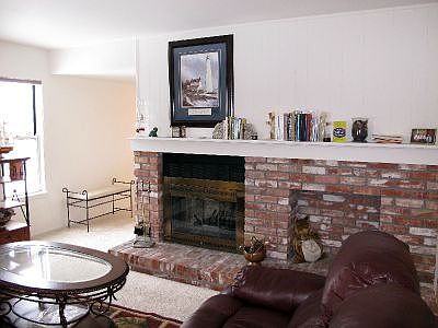 Wood Fireplace w/ Wood Box