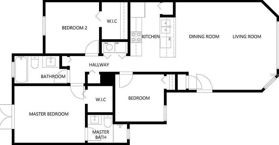 3 bed, 2.0 bath, 1357 sqft, $1,600 — Photo 2