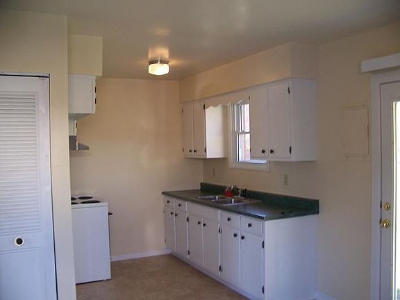 New flooring in kitchen.