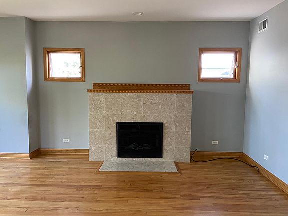 Fireplace in the living room.