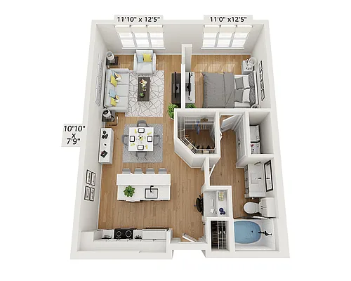 Floor plan Plan A (A1A)