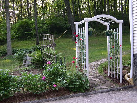 back walkway to the garden
