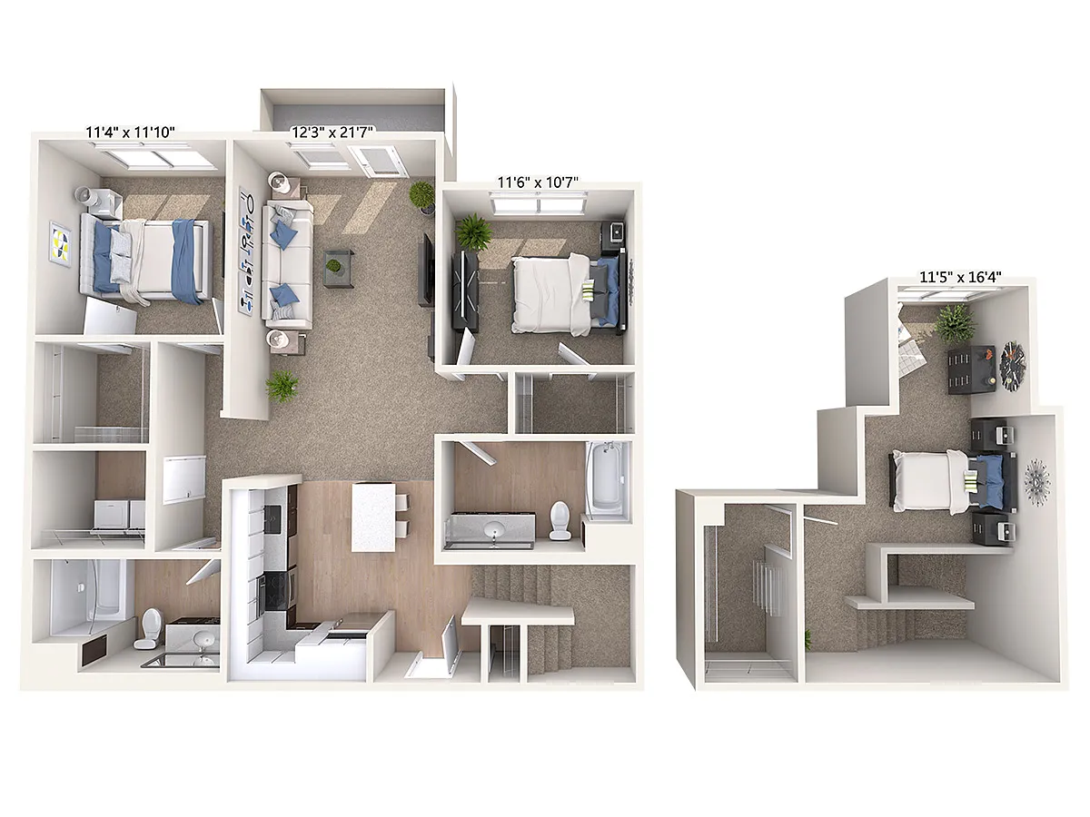 Floor plan B14L-C-Two