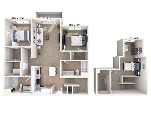 Floor plan B14L-C-Two