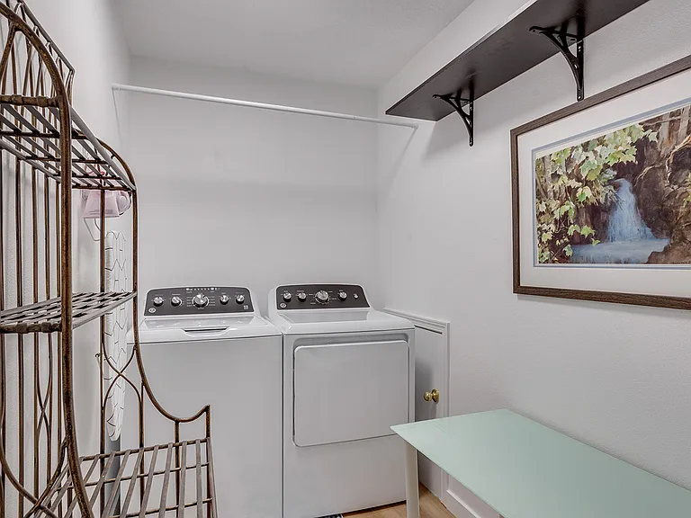 In-unit washer/dryer in 1 of 3 roomy closets