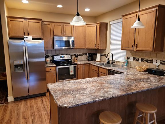Kitchen with stainless appliances