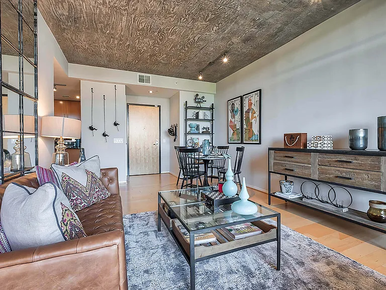 Large living rooms with modern finishes