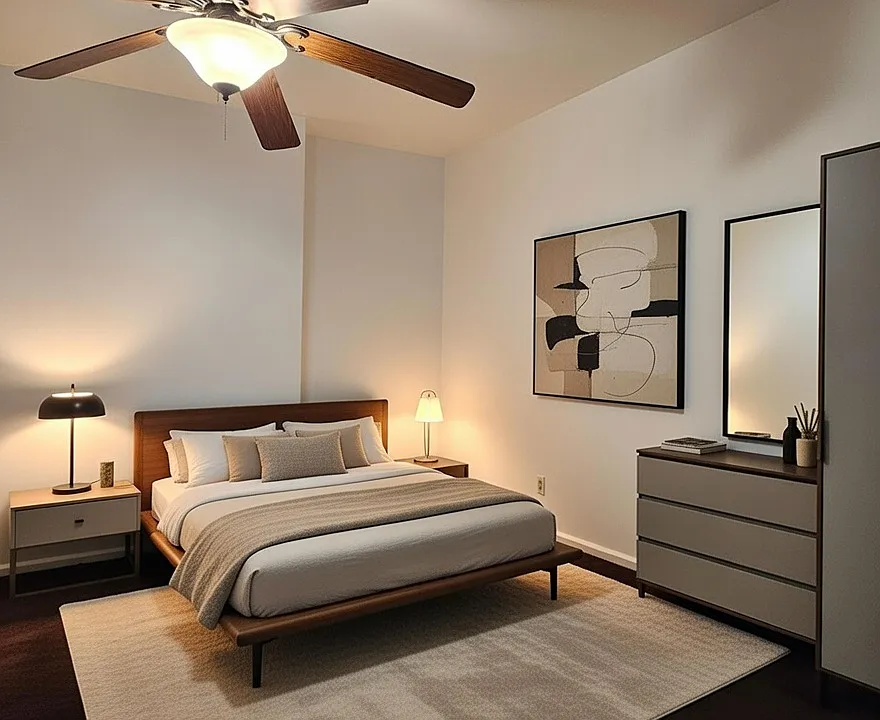 Suggested bedroom design using AI