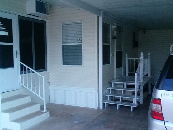 entrance's under carport