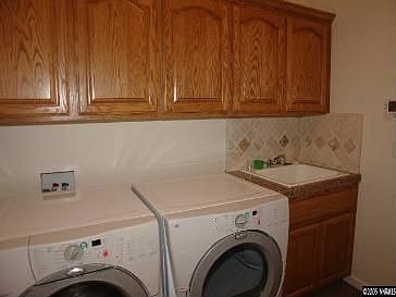 Spacious laundry room