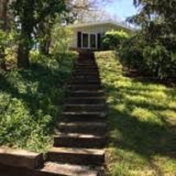 Steps to Detached Garage