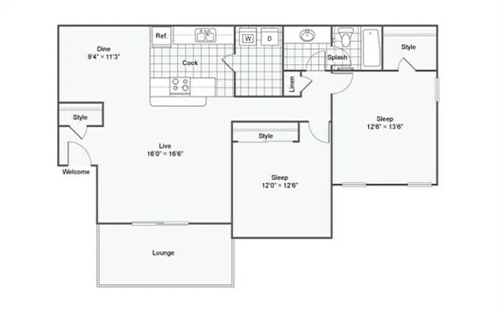 Floor plan B1