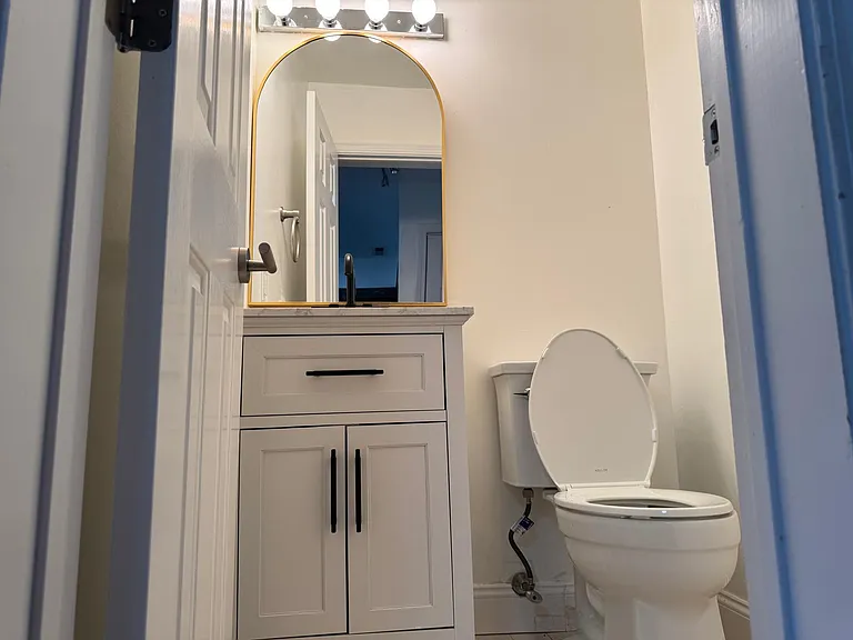 Powder room on the main level.