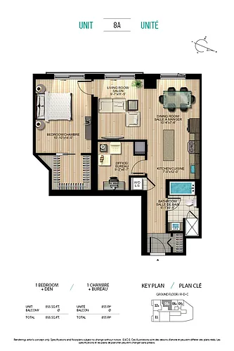Floor plan 1 Bedroom
