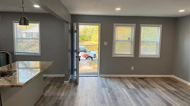 Front Entry: New LVL Flooring, Recessed Lighting