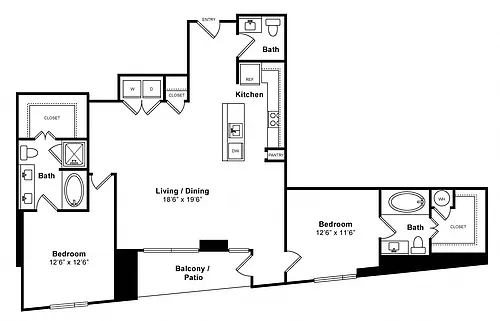 Floor plan Noble - High-Rise