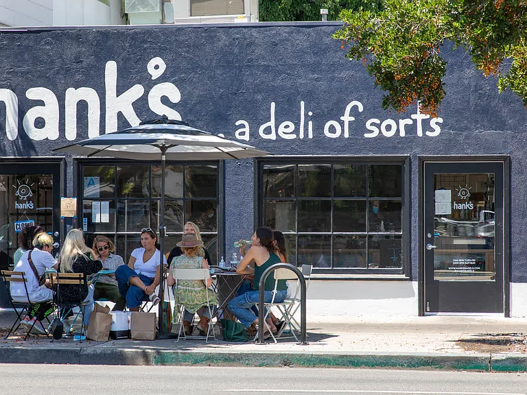 Surrounded by a variety of cafes and restaurants.